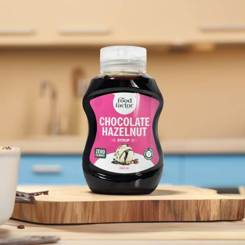 food factor chocolate hazelnut syrup | zero sugar zero calorie