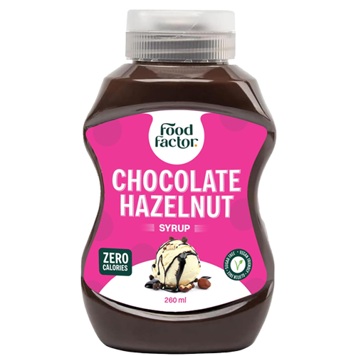 food factor chocolate hazelnut syrup | zero sugar zero calorie