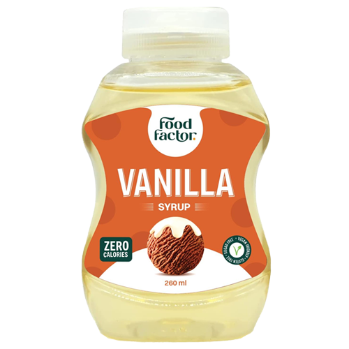 food factor vanilla syrup | zero sugar zero calorie